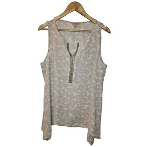 Juicy Couture XL‎ Camo Asymmetrical Blouse  Pink/Gray  Y2K Vibe